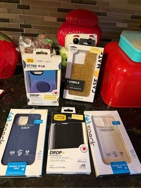 Apple iPhone 12 Pro Max Case Bundle- Five NIB Cases Ottorbox + More